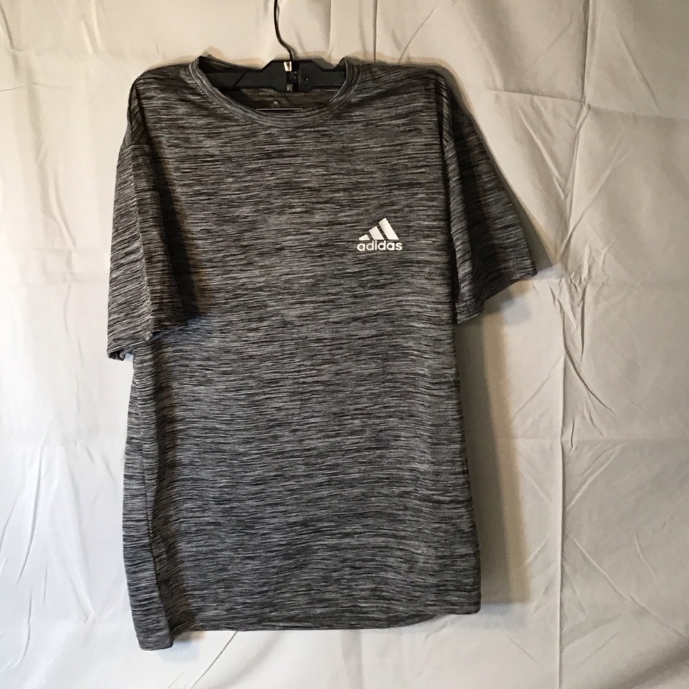 Adidas Men's Heathered Black Tee